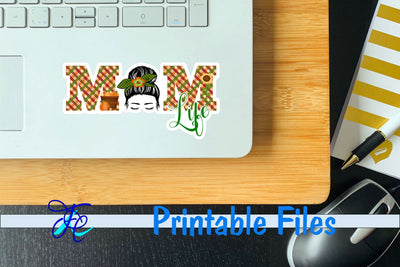 Mom Life Autumn Stickers 3D Paper Family Creations 