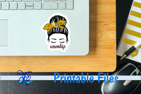 Mom Life Baseball Stickers 3D Paper Family Creations 