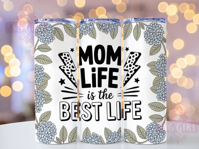 Mom Life Best Life 20oz Tumbler, Funny Mama Design, Sublimation Tumbler Wrap, 20oz Tumbler, Relatable Parenting Humor, Everyday Motherhood Gift, Family Love Keepsake Sublimation SvggirlplusArt 