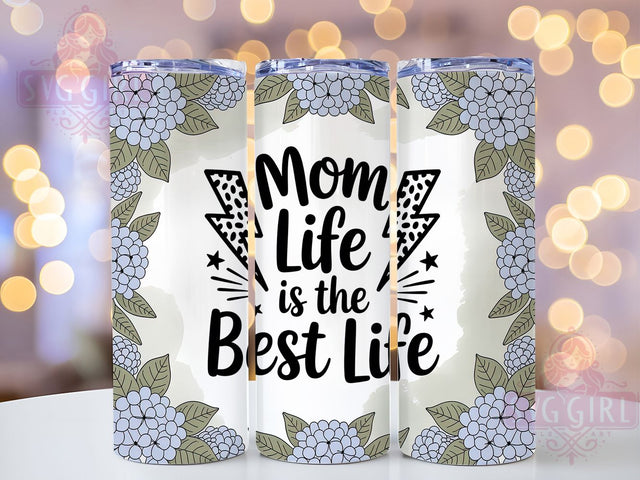 Mom Life Best Life 20oz Tumbler, Funny Mama Design, Sublimation Tumbler Wrap, 20oz Tumbler, Relatable Parenting Humor, Everyday Motherhood Gift, Family Love Keepsake Sublimation SvggirlplusArt 