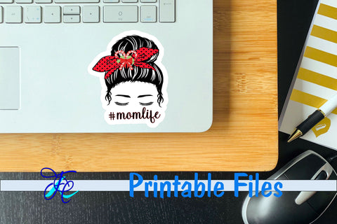 Mom Life Christmas Stickers 3D Paper Family Creations 