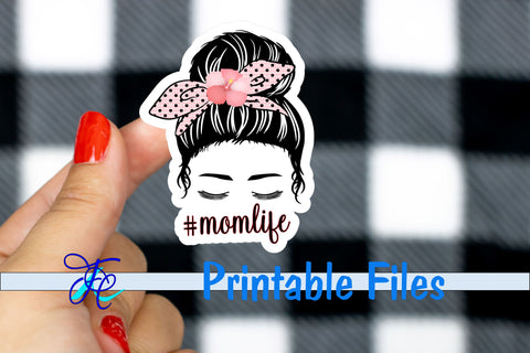 Mom Life Flamingo Stickers 3D Paper Family Creations 