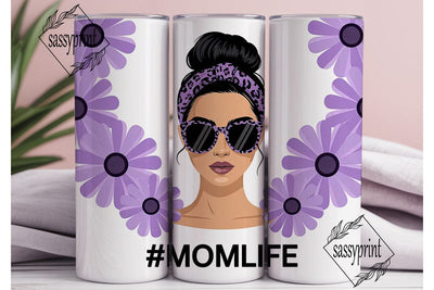 Mom Life Floral Tumbler Wrap Sublimation sassyprint 