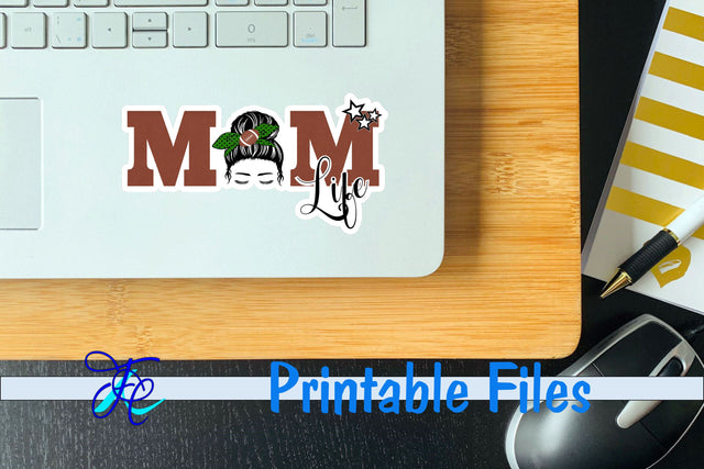 Mom Life Football Stickers 3D Paper Family Creations 