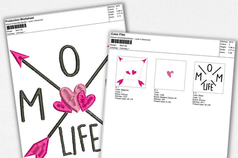 Mom Life for Machine Embroidery Embroidery/Applique DESIGNS SvgOcean 