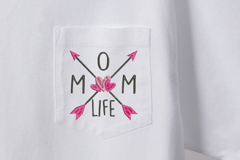 Mom Life for Machine Embroidery Embroidery/Applique DESIGNS SvgOcean 