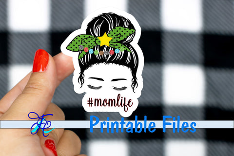 Mom Life Gamer Stickers 3D Paper Family Creations 