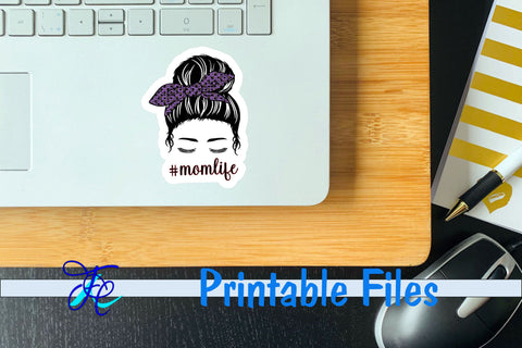 Mom Life Halloween Stickers 3D Paper Family Creations 