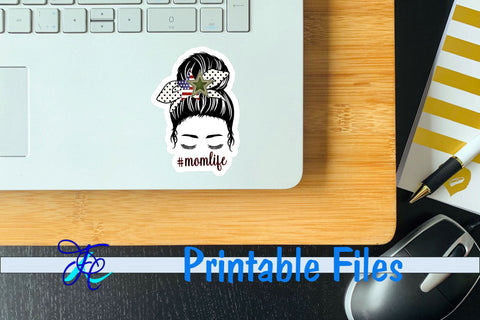 Mom Life Military Stickers 3D Paper Family Creations 