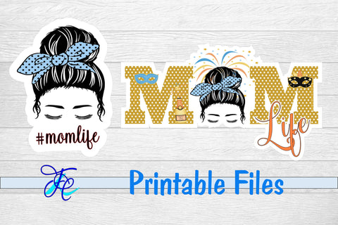 Mom Life New Years Stickers 3D Paper Family Creations 