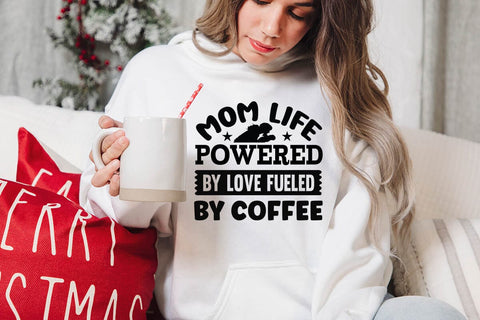 Mom Life Powered By Love Fueled By Coffee-01 SVG Angelina750 