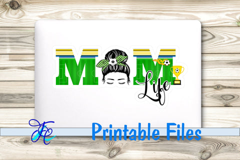 Mom Life Soccer Stickers 3D Paper Family Creations 
