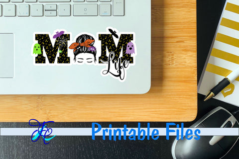 Mom Life Spooked Stickers 3D Paper Family Creations 