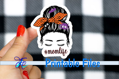 Mom Life Spooked Stickers 3D Paper Family Creations 