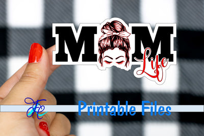 Mom Life Stickers 3D Paper Family Creations 