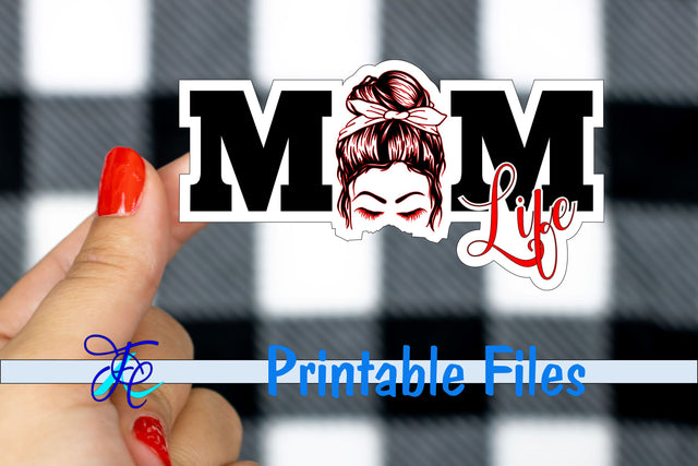 Mom Life Stickers 3D Paper Family Creations 