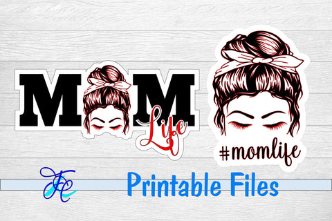 Mom Life Stickers 3D Paper Family Creations 