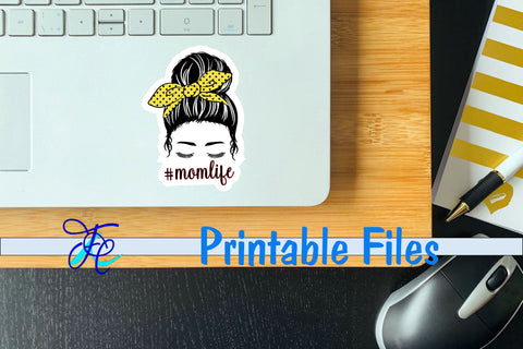 Mom Life Sunflowers Stickers 3D Paper Family Creations 