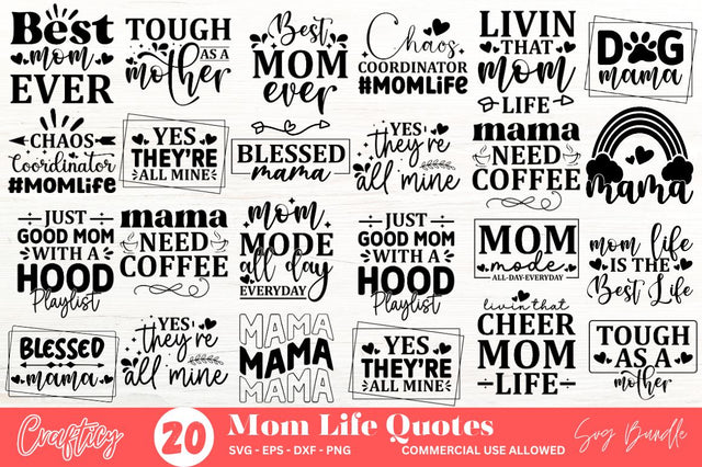 Mom Life SVG Bundle SVG Designangry 