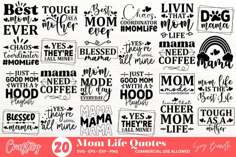 Mom Life SVG Bundle SVG Designangry 