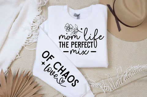 Mom life the perfect mix Sleeve SVG Design, Mother's Day Sleeve SVG SVG Regulrcrative 