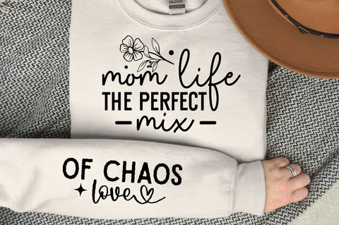 Mom life the perfect mix Sleeve SVG Design, Mother's Day Sleeve SVG SVG Regulrcrative 