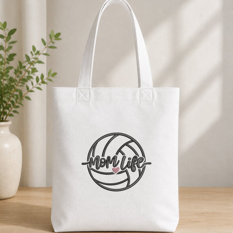 Mom Life Volleyball Embroidery Design – Volleyball Mom Machine Embroidery File, Sports Mama Heart Design Embroidery/Applique DESIGNS PatternFeed8 
