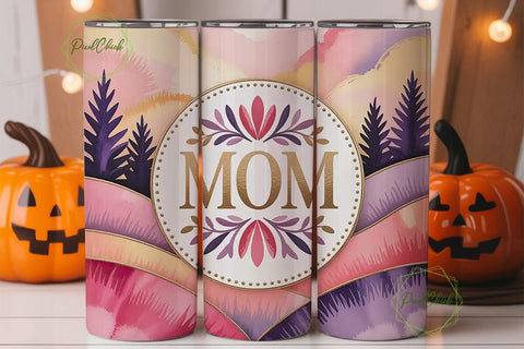 Mom Mandala Floral 20oz Tumbler Wrap Sublimation PixelChick 