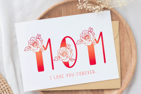 Mom Monogram Font Font AnningArts Design 