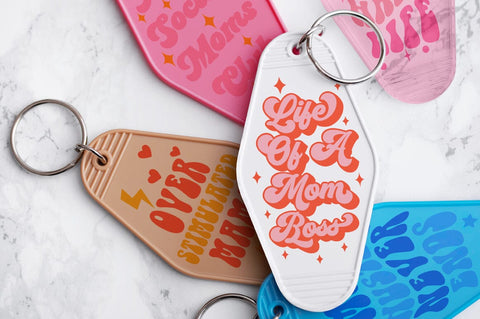 Mom Motel Keychain SVG Bundle Sublimation Cut file SVG Freeling Design House 