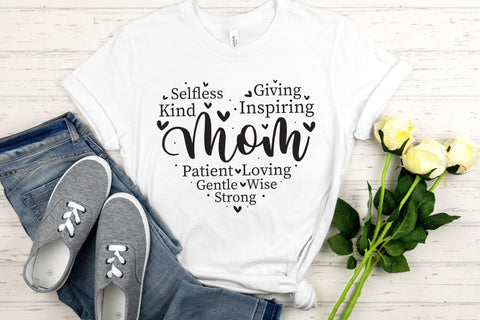 Mom - Mother's Day SVG Cut File SVG CraftLabSVG 
