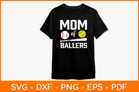 Mom Of Ballers Funny Baseball Svg Design SVG artprintfile 