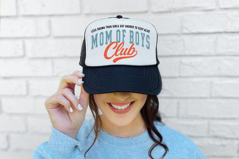 Mom of Boys Club SVG PNG | Funny Mom of Boys Saying Less Drama Harder to Keep Alive SVG Pickled Thistle Creative 