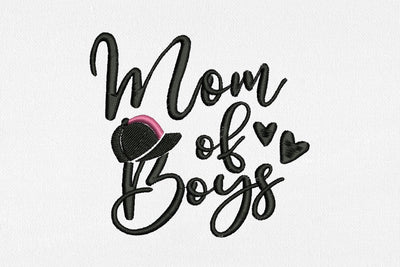 Mom of Boys for Machine Embroidery Embroidery/Applique DESIGNS SvgOcean 