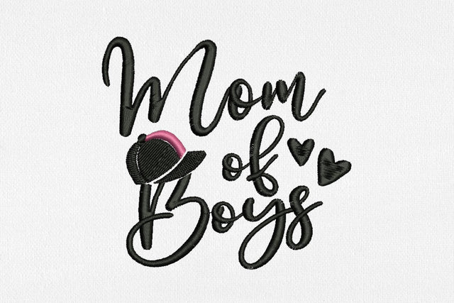 Mom of Boys for Machine Embroidery Embroidery/Applique DESIGNS SvgOcean 