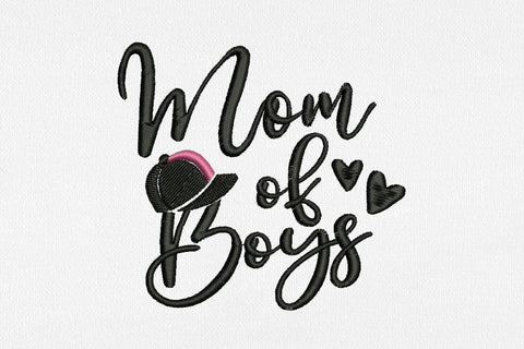 Mom of Boys for Machine Embroidery Embroidery/Applique DESIGNS SvgOcean 