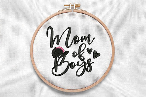 Mom of Boys for Machine Embroidery Embroidery/Applique DESIGNS SvgOcean 