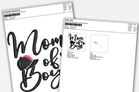 Mom of Boys for Machine Embroidery Embroidery/Applique DESIGNS SvgOcean 