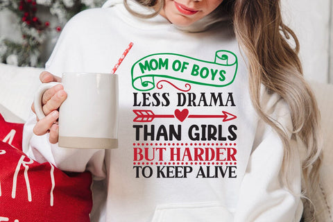 Mom of boys less drama than girls but harder to keep alive SVG Angelina750 