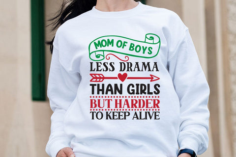 Mom of boys less drama than girls but harder to keep alive SVG Angelina750 