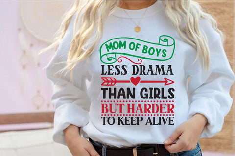Mom of boys less drama than girls but harder to keep alive SVG Angelina750 