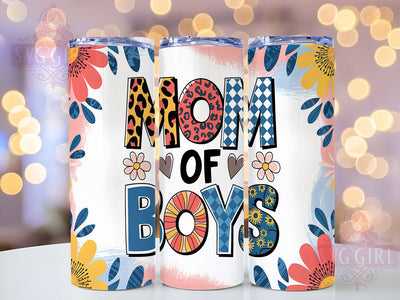 Mom of Boys Rustic Tumbler Wrap, Boy Mom Cup, Mother’s Day Tumbler Wrap, 20oz Mom Life Tumbler, Cute Mom Gift PNG, Rustic Mom Tumbler Design, Motherhood Sublimation Wrap Sublimation SvggirlplusArt 