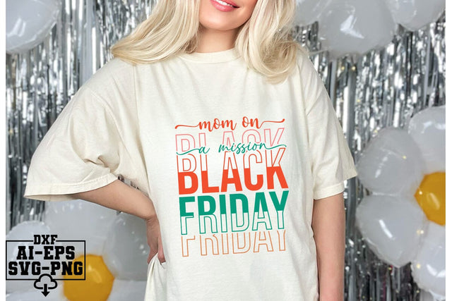Mom On A Mission Black Friday Svg Cut Files Creative Art SVG CraftlabSvg55 