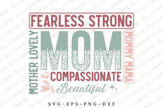Mom Phrase Collage SVG Design SVG Regulrcrative 
