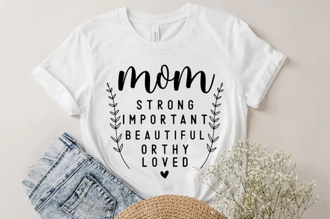 Mom Quotes T-shirt, Mom SVG SVG FiveStarCrafting 