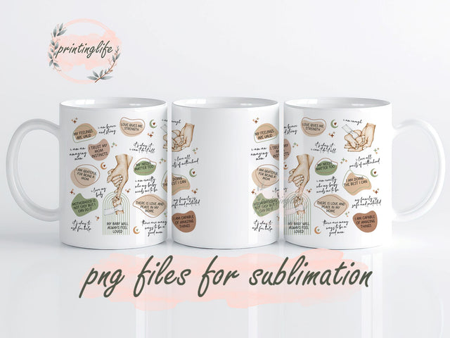 Mom Reminders Digital Design Download Mug Wrap Design, Mug Design PNG Sublimation PrintingLife 