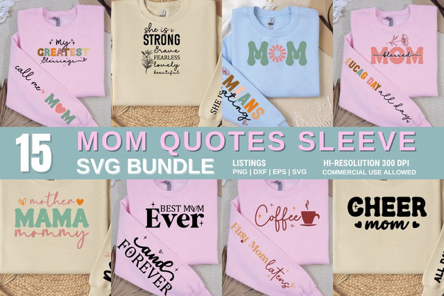 Mom Saying Sleeve SVG Design Bundle SVG Designangry 