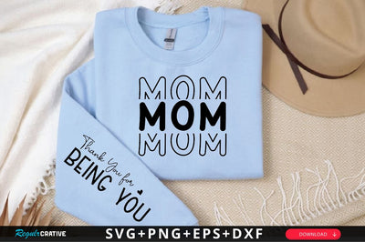 Mom Sleeve SVG Design, Mother's Day Sleeve SVG SVG Regulrcrative 