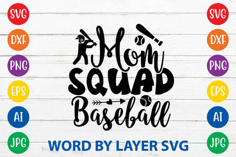 Mom Squad Baseball SVG DESIGN SVG Rafiqul20606 