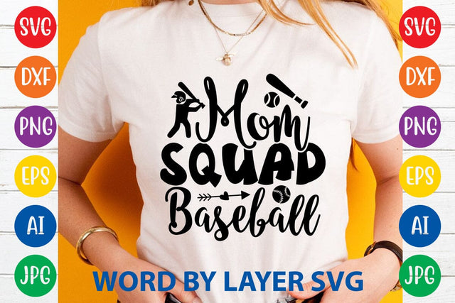 Mom Squad Baseball SVG DESIGN SVG Rafiqul20606 